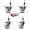 Service Caster 3'' Nylon Swivel 7/8'' Expanding Stem Caster Set 2 Total Lock Brakes, 4PK SCC-EXTTL20S314-NYS-2-S-2-78 - alternate 5